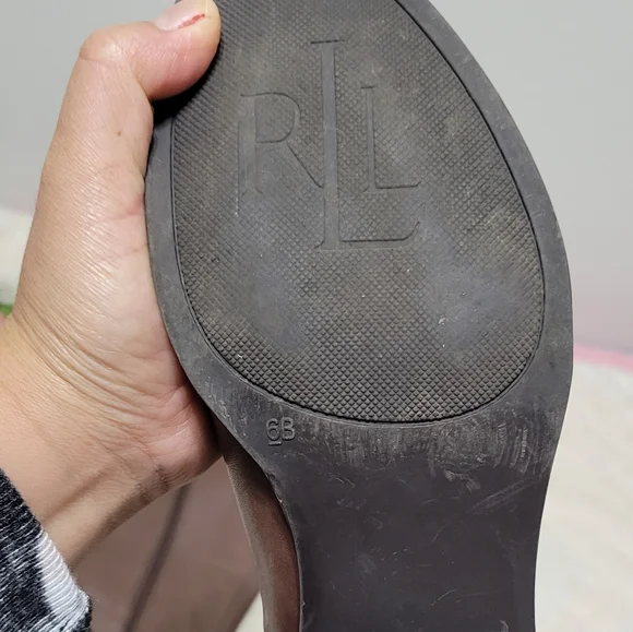 Ralph Lauren brown "Marion" tall knee riding boot size 6B - Picture 6 of 11